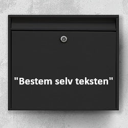 Brevlådeklistermärke - bestäm texten själv (max 30x30cm)