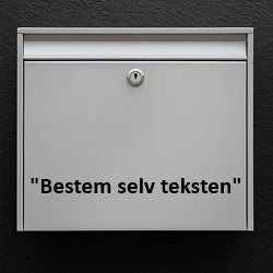Brevlådeklistermärke - bestäm texten själv (max 30x30cm)