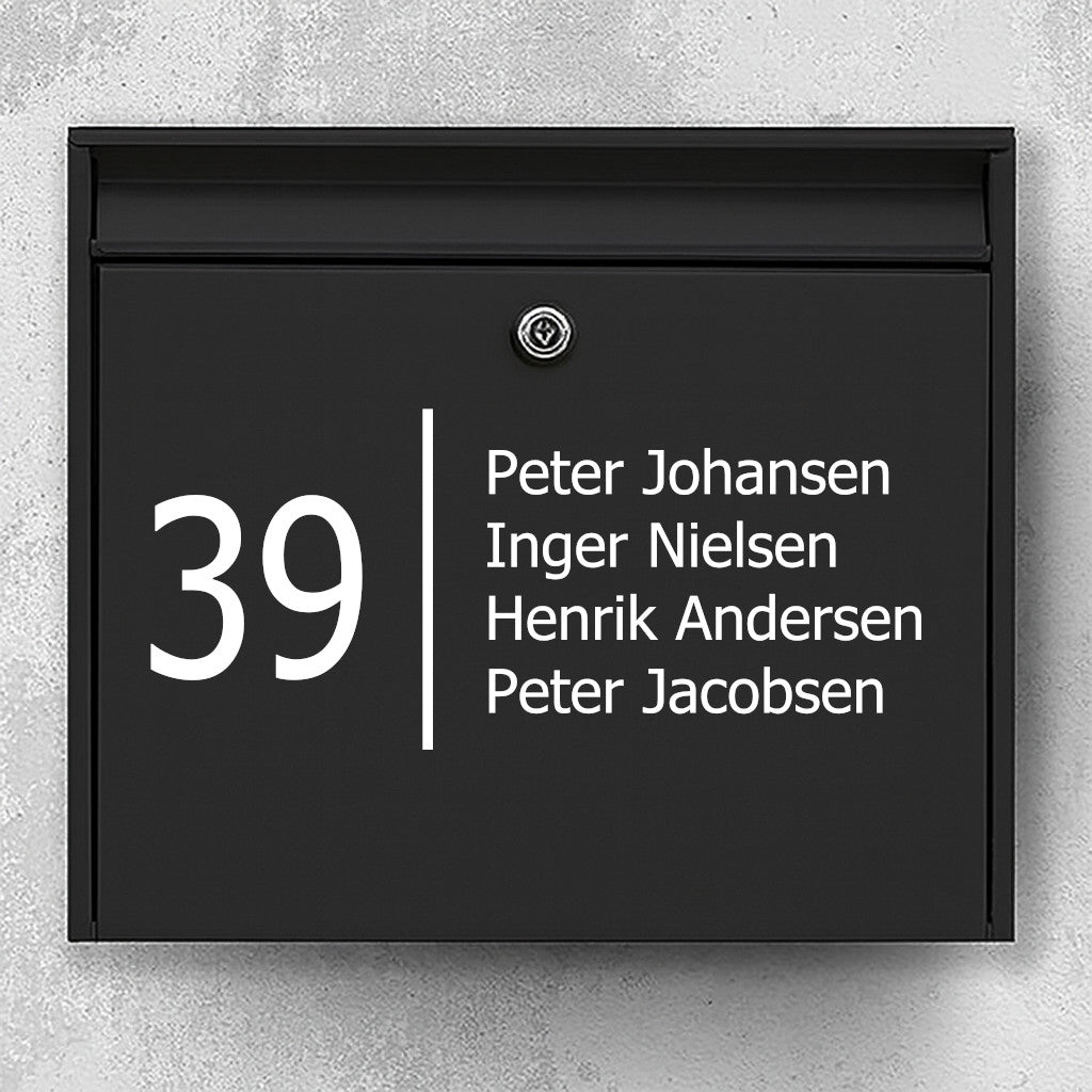 Brevlåda klistermärke snygg design
