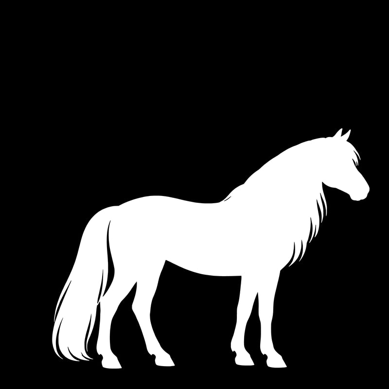 Haflinger – Enkelmotiv Dekal