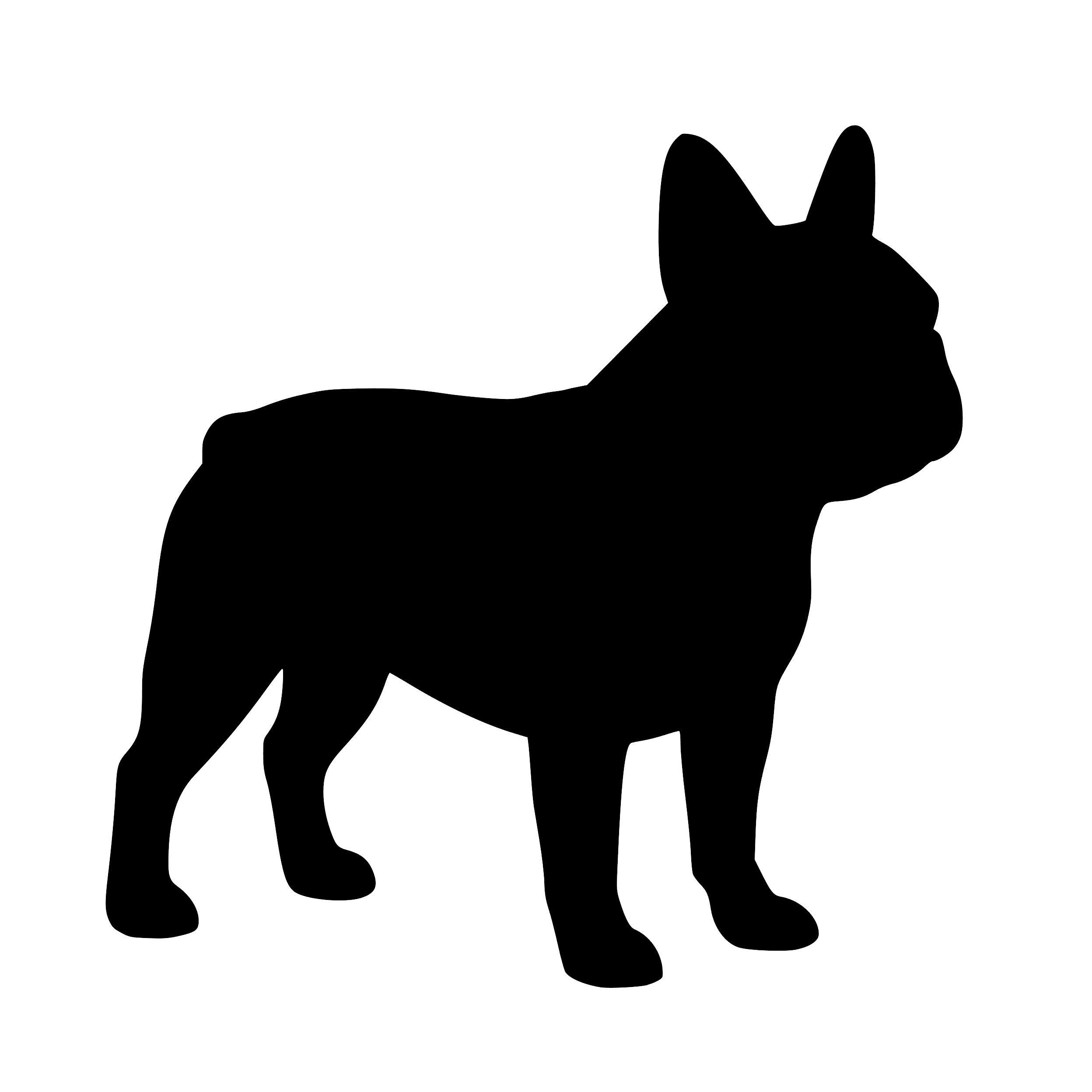 Fransk Bulldog – Enkelmotiv Dekal