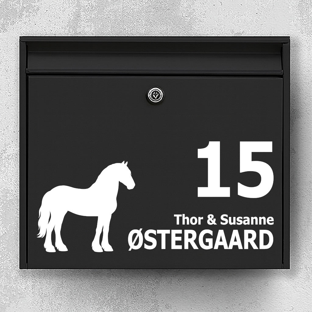 Brevlådeklistermärke med friesian