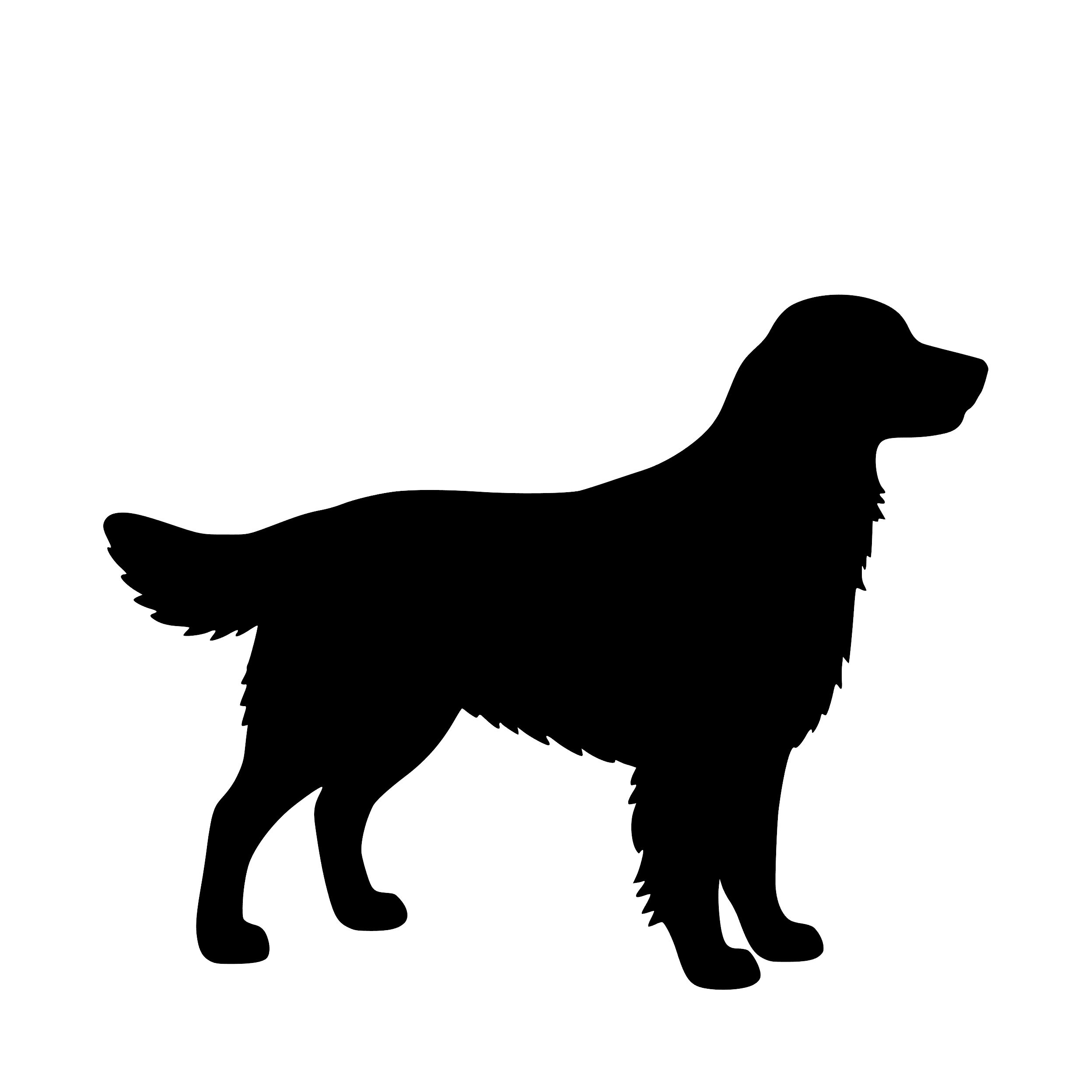 Golden Retriever – Enkelmotiv Dekal