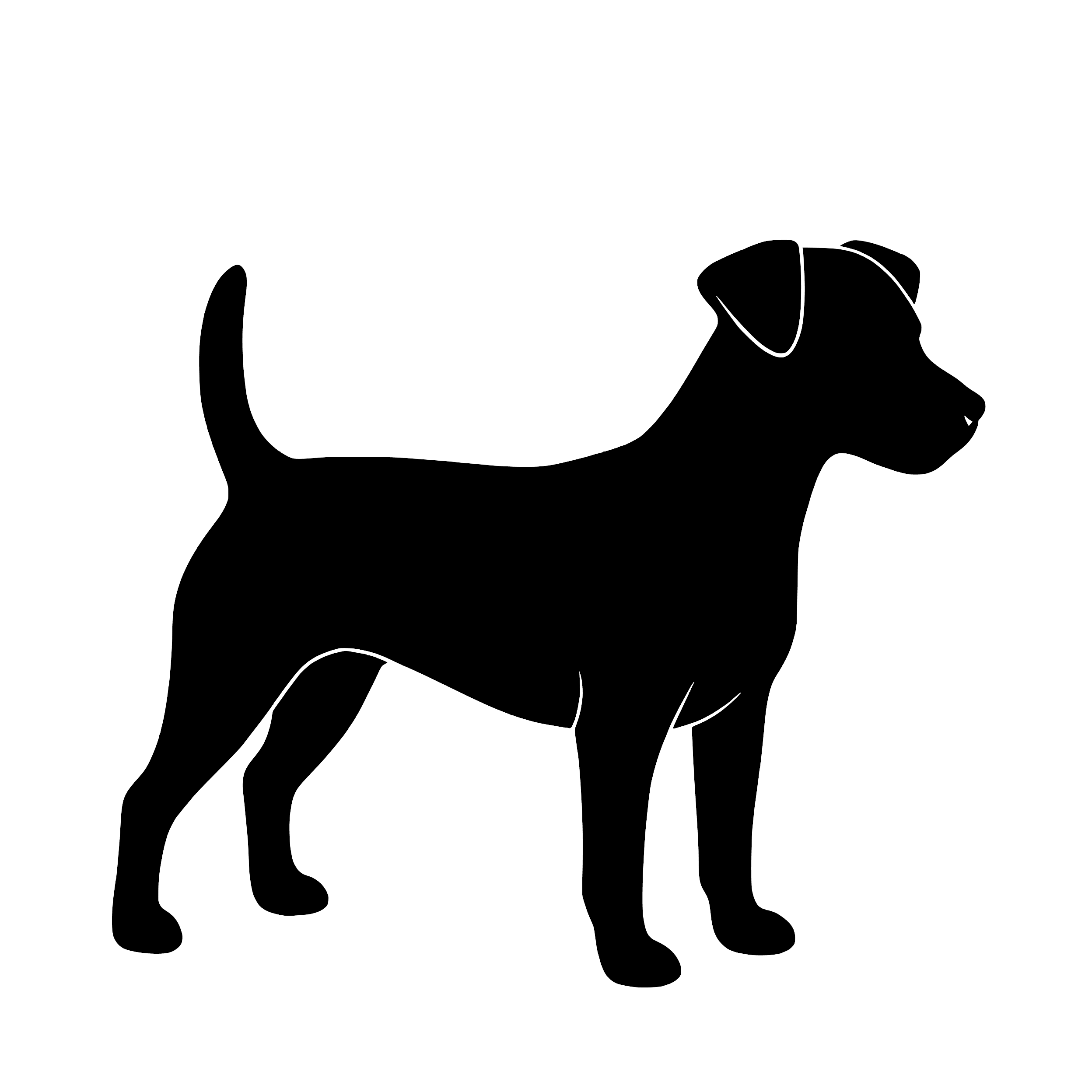 Russell Terrier – Enkelmotiv Dekal