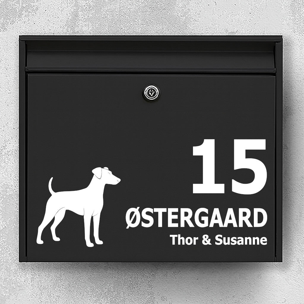 Brevlådeklistermärke med Tysk pinscher