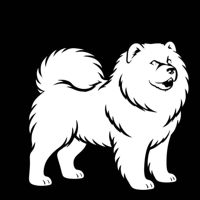 Chow-chow – Enkelmotiv Dekal