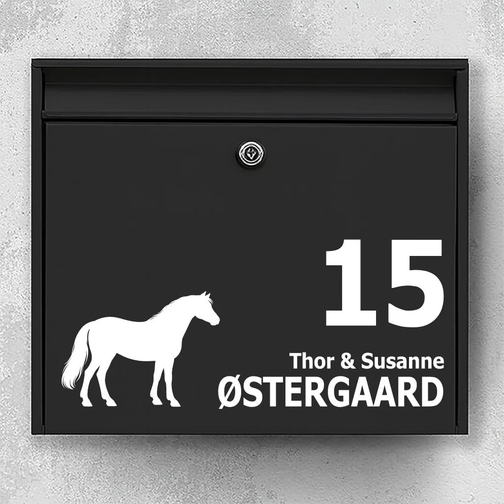 Brevlådeklistermärke med Connemarapony