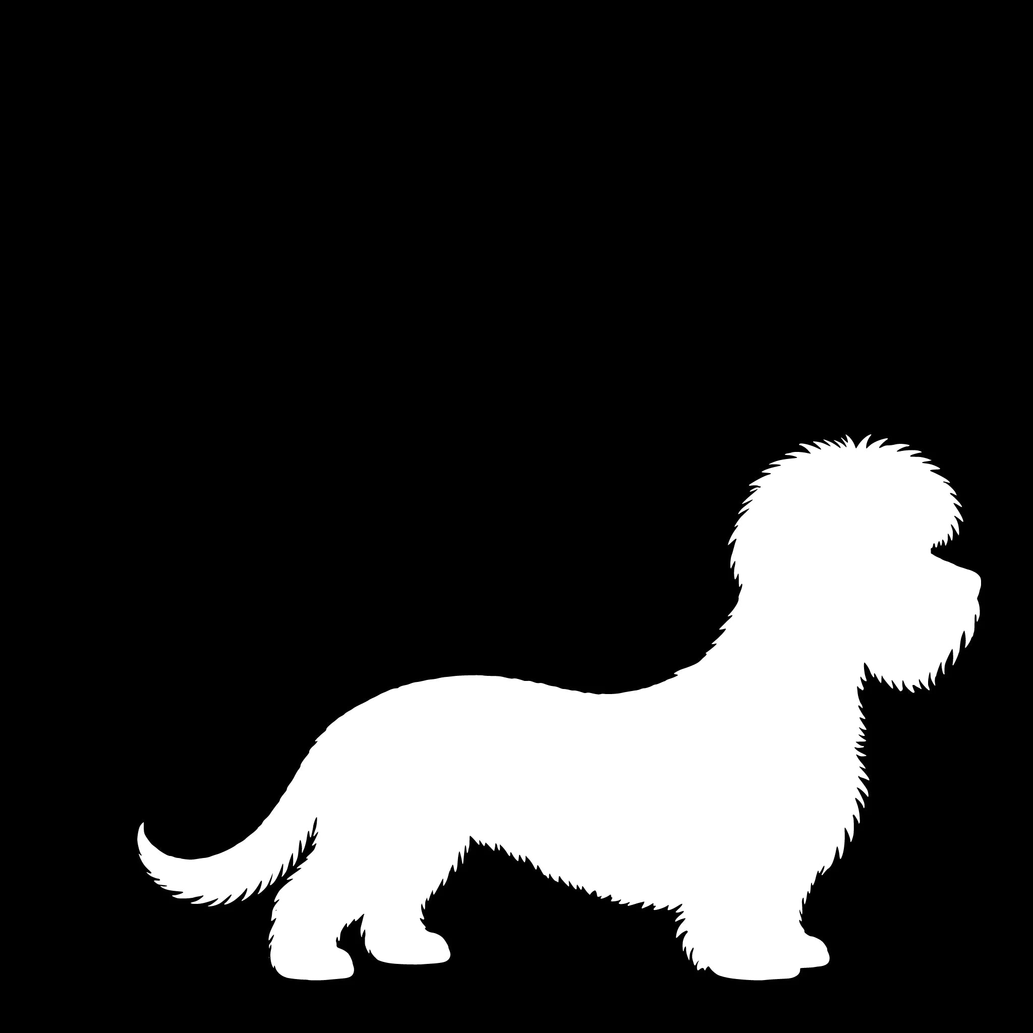 Dandie Dinmont Terrier – Enkelmotiv Dekal