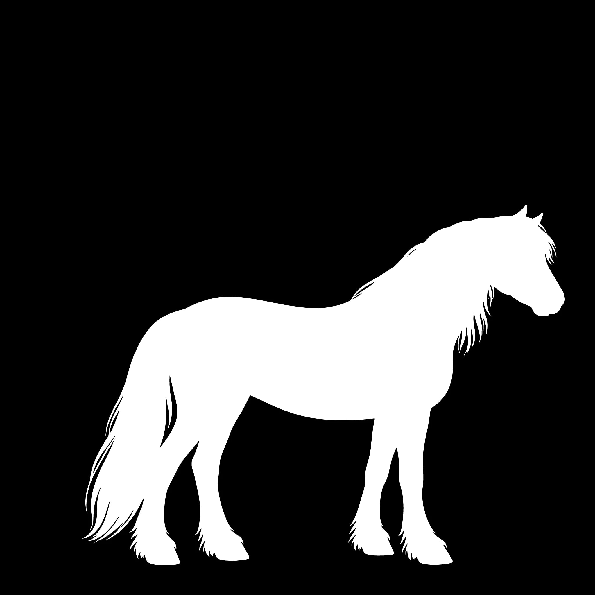 Fell Pony – Enkelmotiv Dekal