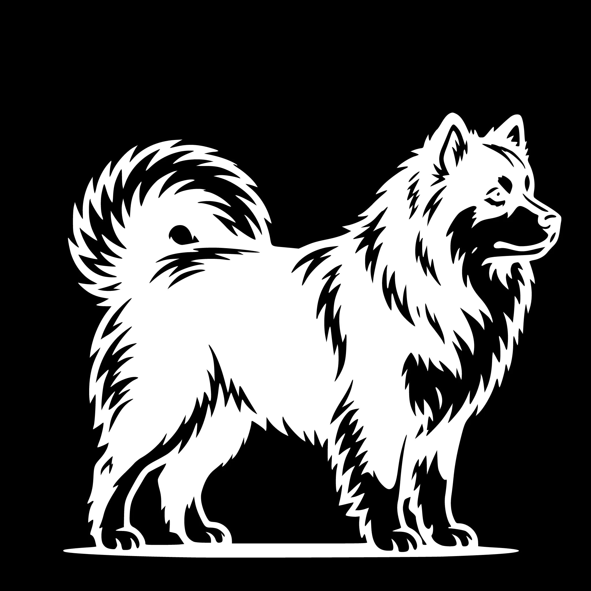 Finsk Lapphund – Enkelmotiv Dekal