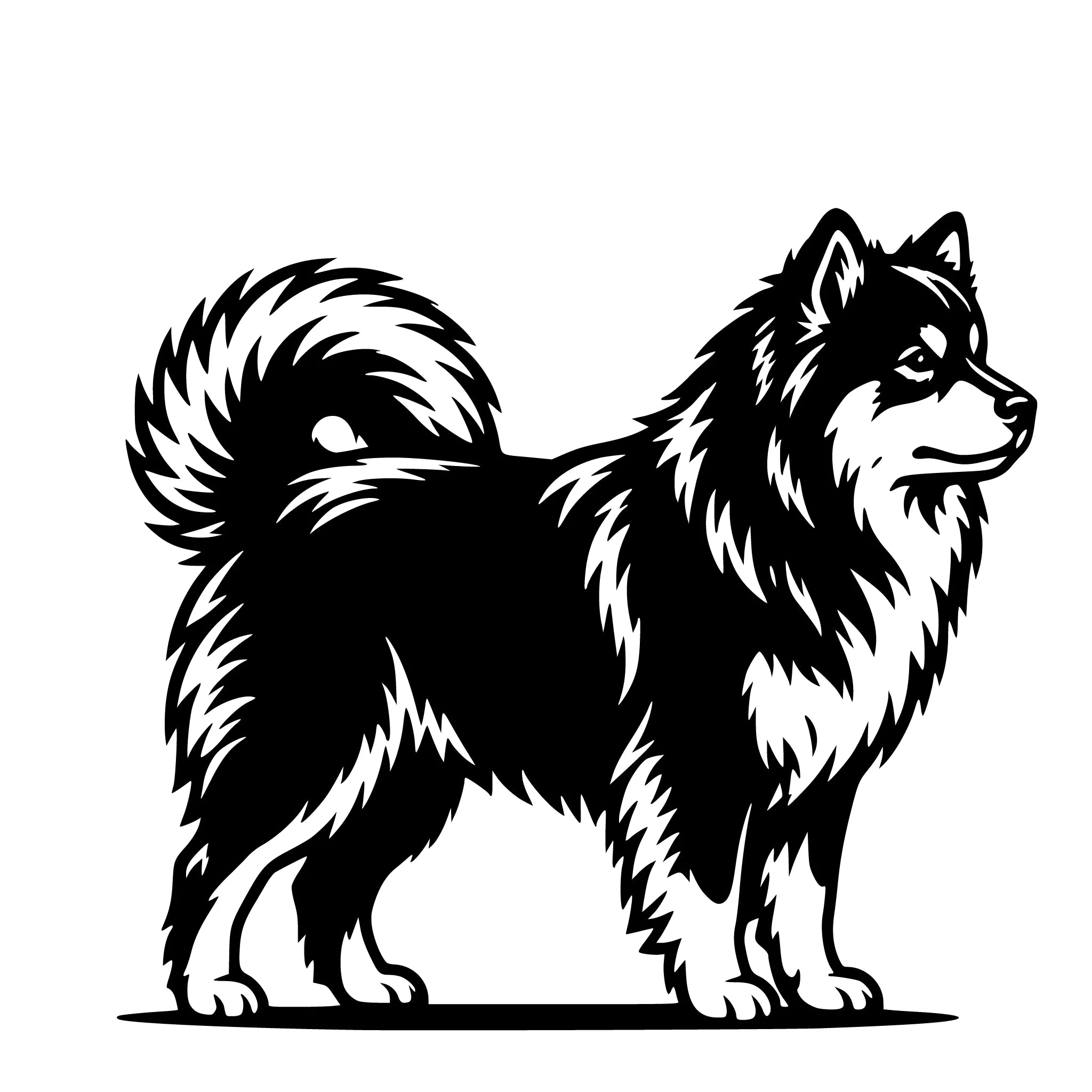 Finsk Lapphund – Enkelmotiv Dekal