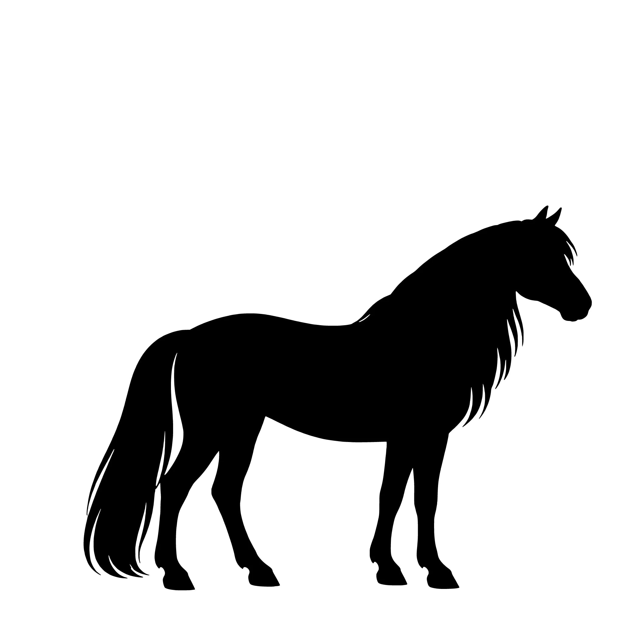 Haflinger – Enkelmotiv Dekal