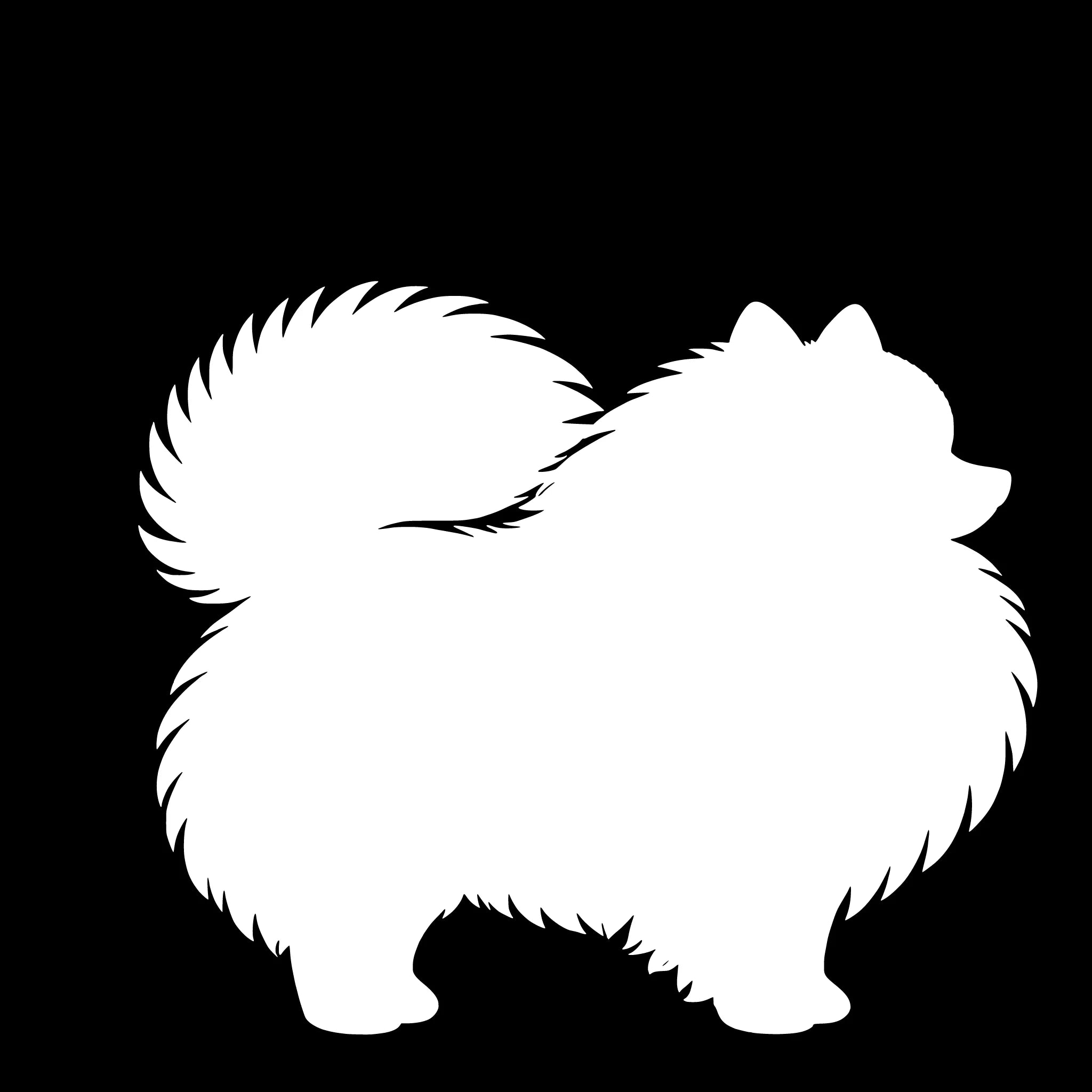 Pomeranian – Enkelmotiv Dekal