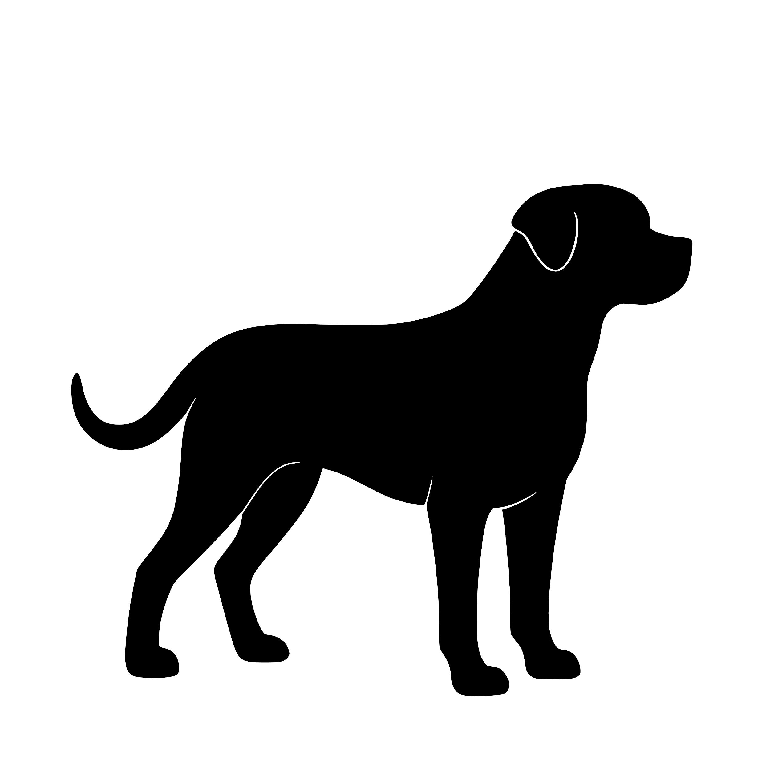 Rottweiler – Enkelmotiv Dekal