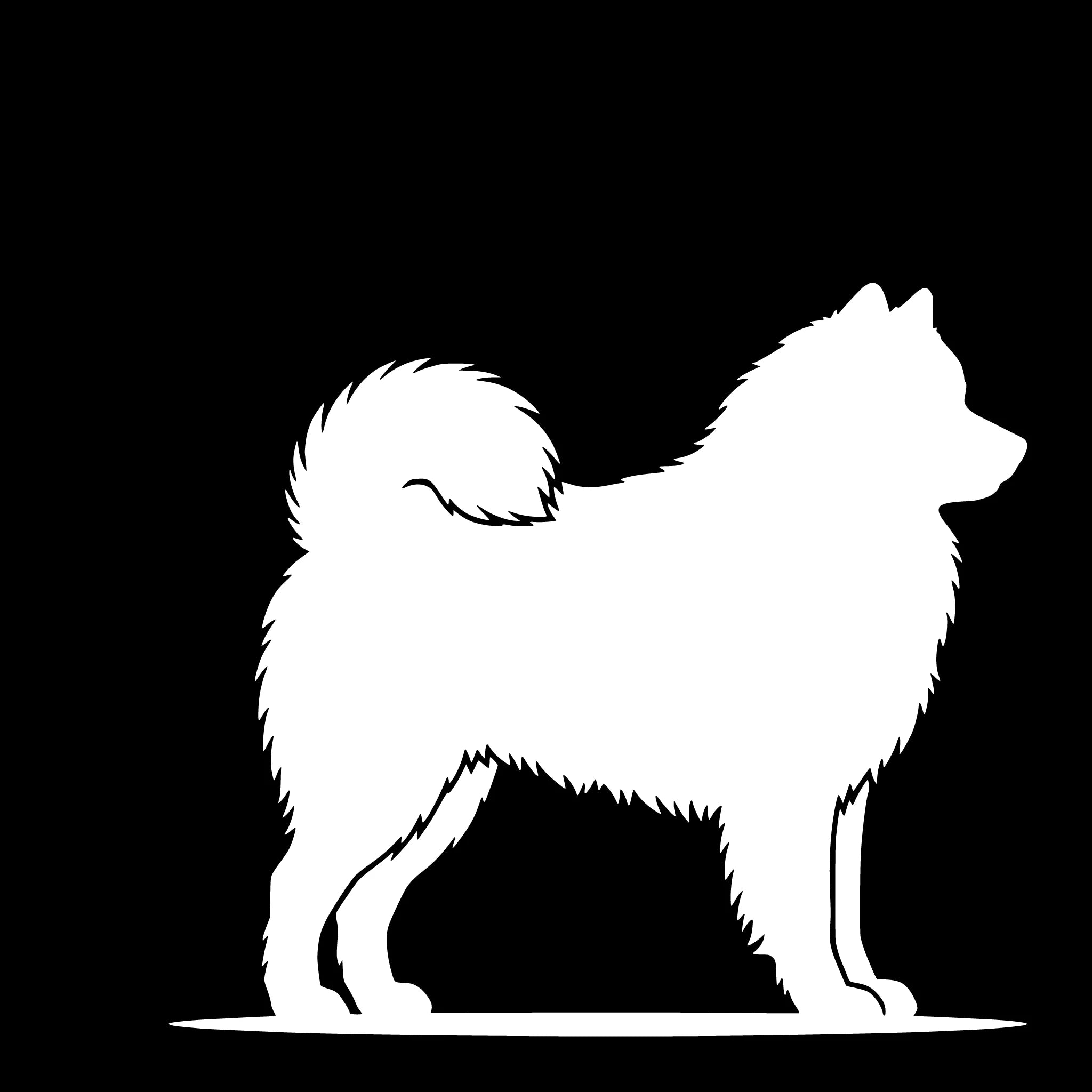 Samojed – Enkelmotiv Dekal