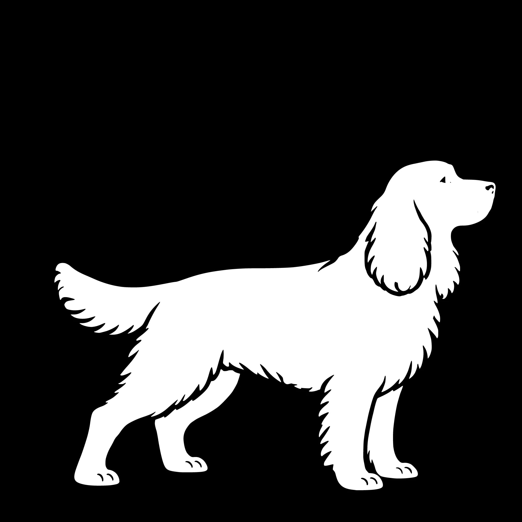 Springer spaniel – Enkelmotiv Dekal