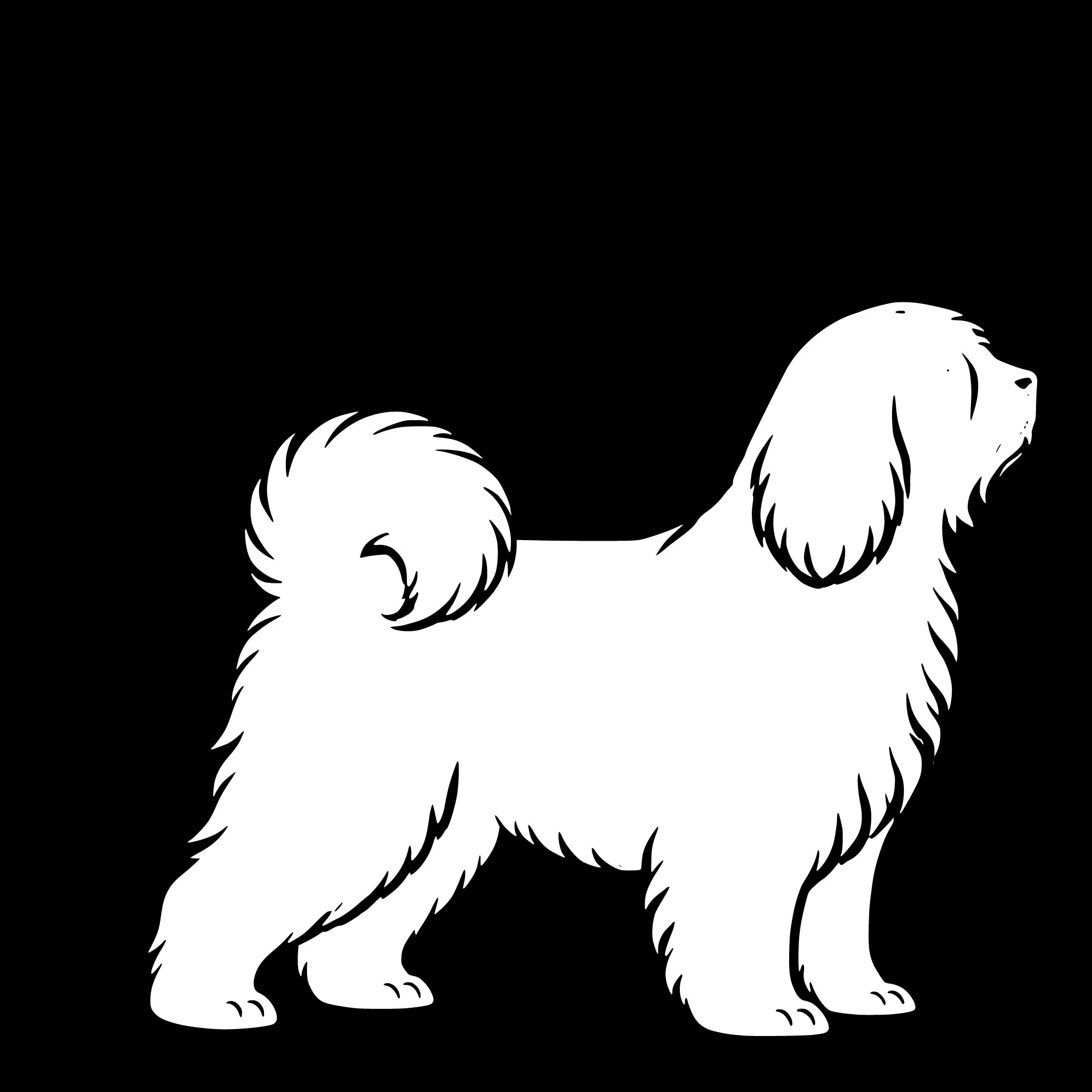 Tibetansk terrier – Enkelmotiv Dekal